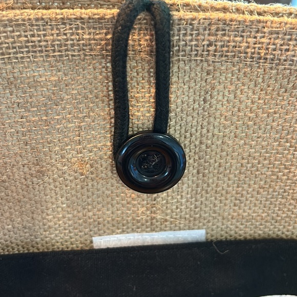 Hello Weekend Jute and Canvas Tote - Picture 2 of 6